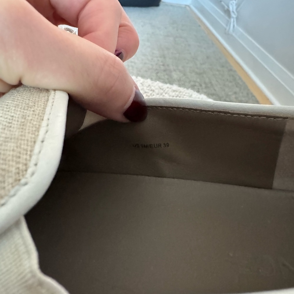 Vince Canvas Beige Loafers - Picture 4 of 4